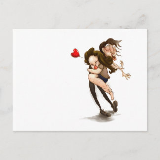 Funny knuffelaar briefkaart