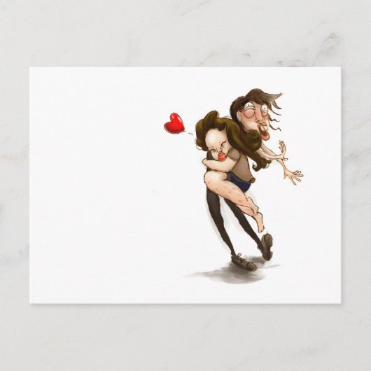 Funny knuffelaar briefkaart (Voorkant)