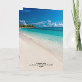 Funny Koala Beach Birthday Card - Let's Party Feestdagen Kaart (Achterkant)