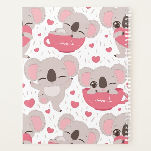 Funny Koala Beer - Gepersonaliseerde Planner (Achterkant)