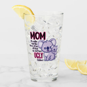 Funny Koala Beer mam maakt niet uit waar het leven Glas