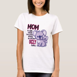 Funny Koala Beer mam maakt niet uit waar het leven T-shirt