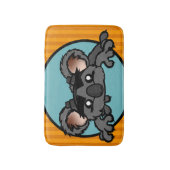 FUNNY KOALA BEER MET STRIPES BATH MAT (Voorkant Verticaal)