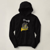 Funny Koala die zonnebril gebruikt om een Franse h Hoodie (Design voorkant)