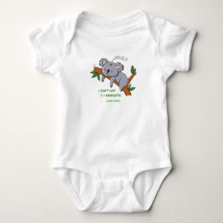 Funny Koala Hibernatie - Slaapdier Quote voor  Romper