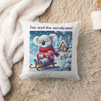 Funny Koala Nursery Pillow for Kids’ Rooms Kussen