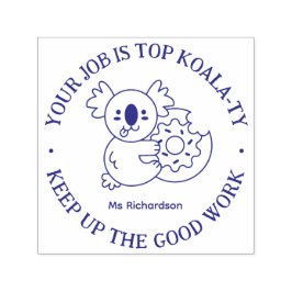 Funny Koala Pun Good Job Teacher Aanmoediging Zelfinktende Stempel