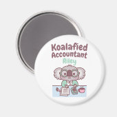 Funny Koalafied Accountant Leuke Koala Beer Pun To Magneet (Voorkant / Achterkant)
