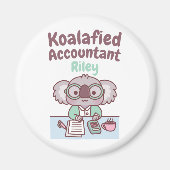 Funny Koalafied Accountant Leuke Koala Beer Pun To Magneet (Voorkant)