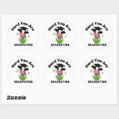 Funny Koe Afstuderen Sticker (Vel)