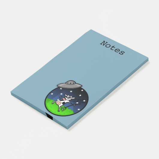 FUNNY KOE ALIEN ABDUCTION GRAPHIC POST-IT NOTEPAD POST-IT® NOTES (Schuin)