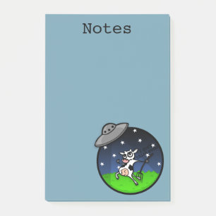 FUNNY KOE ALIEN ABDUCTION GRAPHIC POST-IT NOTEPAD POST-IT® NOTES