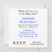 Funny Koe Bachelor of Bachelorette Party Kaart (Achterkant)