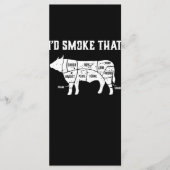Funny Koe Bbq Pit Master Gift Menu (Voorkant)