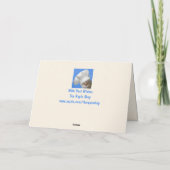 Funny Koe Birthday Kaart (Achterkant)