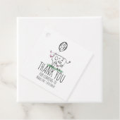 Funny Koe Boerderij Dierenfeest Bedankjes Labels (In situ)