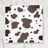 Funny Koe Boerderij Dierenfeest Bedankjes Labels (Achterkant)