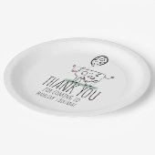 Funny Koe Boerderij Dierenfeest Hartelijk dank Papieren Bordje (Gekanteld)