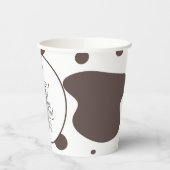 Funny Koe Boerderij Dierenfeest Papieren Bekers (Links)