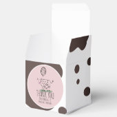 Funny Koe Boerderij Dierensterfpartij Roze Bedankdoosjes (Geopend)