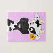 Funny koe cartoon kinder legpuzzel (Horizontaal)