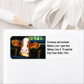 Funny Koe Face Etiket (Insitu)