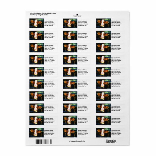 Funny Koe Face Etiket (Full Sheet)