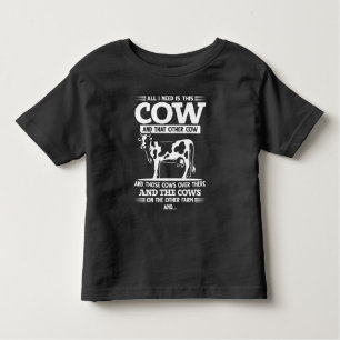 Funny Koe Farmer Cattle Quottes Kinder Shirts