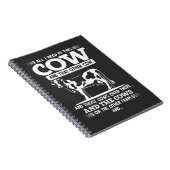 Funny Koe Farmer Cattle Quottes Notitieboek (Rechterzijde)