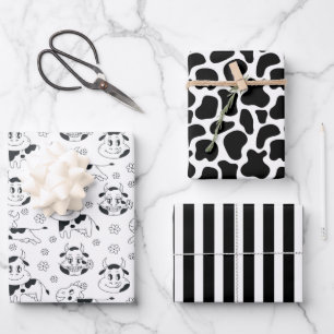 Funny Koe Inpakpapier Vel