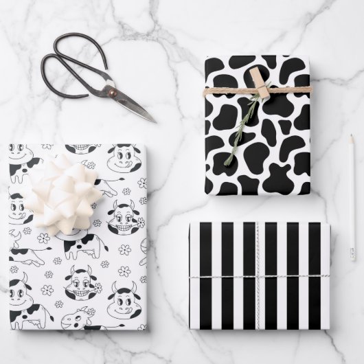 Funny Koe Inpakpapier Vel (Voorkant)