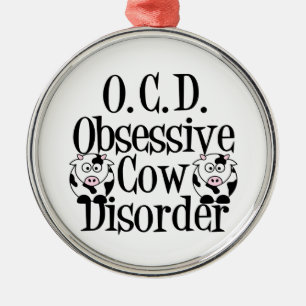 Funny Koe Metalen Ornament