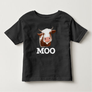 Funny Koe Moo Boerderij Animal Humor Kinder Shirts