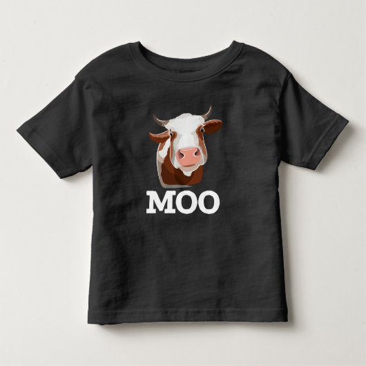 Funny Koe Moo Boerderij Animal Humor Kinder Shirts (Voorkant)