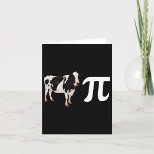 Funny Koe Pi Day Kaart