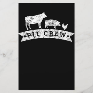 Funny Koe Pig Chicken Lovers Gift Funny BBQ Love Briefpapier