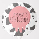 Funny Koe Print Adult Party Birthday Party Ballon<br><div class="desc">Birthday Balloon Cowprint en auteurs voor een volwassen verjaardagsfeest</div>