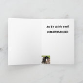 Funny Koe Pun Afstuderen Kaart (Binnen)