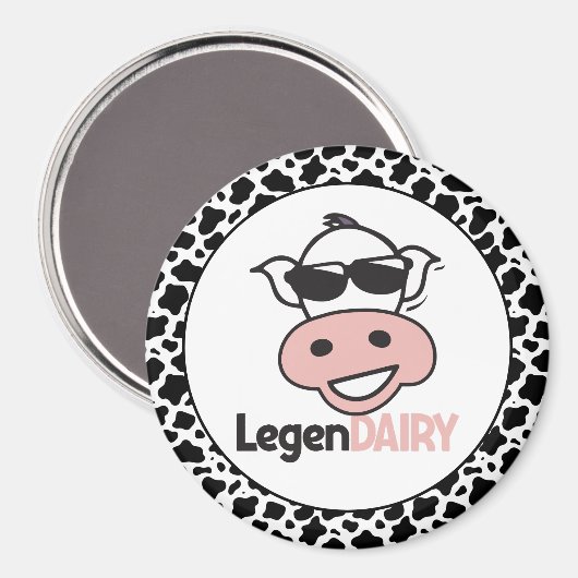 Funny Koe Pun Magneet (Voorkant / Achterkant)