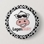 Funny Koe Pun Ronde Button 7,6 Cm (Voorkant)