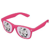 Funny Koe Retro Zonnebril (Gekanteld)