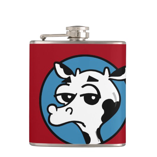 FUNNY KOE VINYL WRAPPED FLASK HEUPFLES (Voorkant)