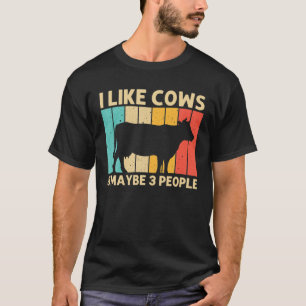 Funny Koe voor mannen Boerderij Koe van dieren Lov T-shirt