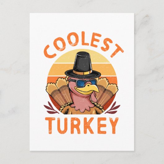 Funny Koeest de Thanksgiving Turkije Feestdagenkaart (Voorkant)