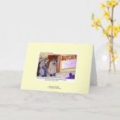 Funny Koeien: Koe Mafia Al Cowpone Wenskaart Kaart (Gele Bloem)