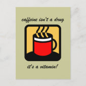 Funny-koffie Briefkaart (Voorkant)