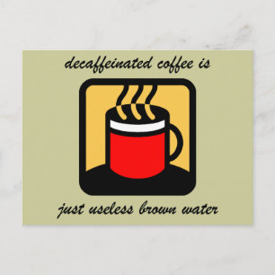 Funny-koffie Briefkaart