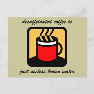 Funny-koffie Briefkaart