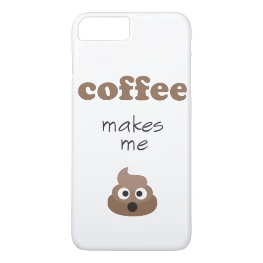 Funny koffie maakt me emoji-zin Case-Mate iPhone case (Achterkant)
