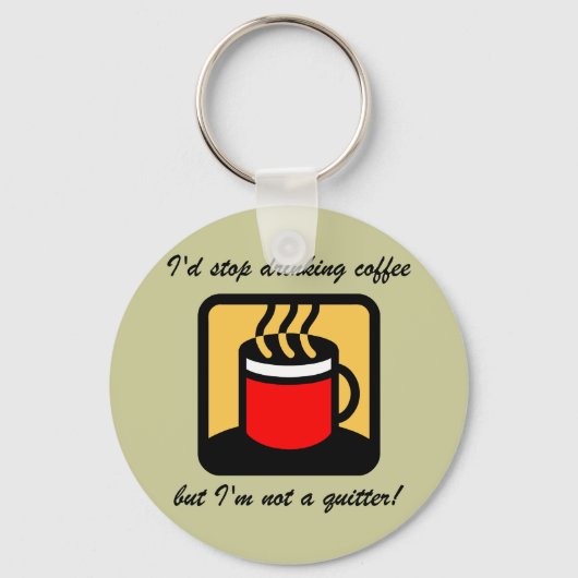 Funny-koffie Sleutelhanger (Voorkant)